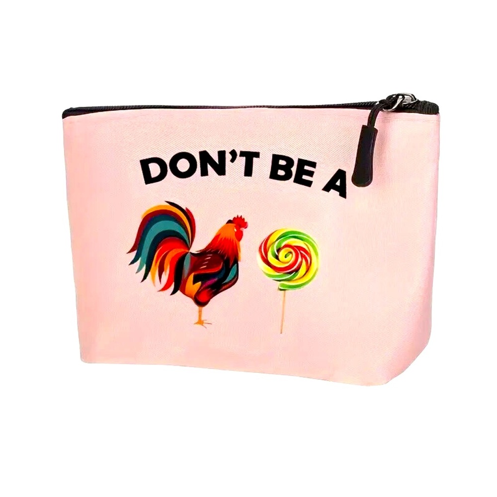 Funny Saying Travel Cosmetics Storage Bag, Rooster New